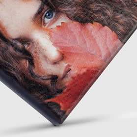 Canvas on stretcher frame